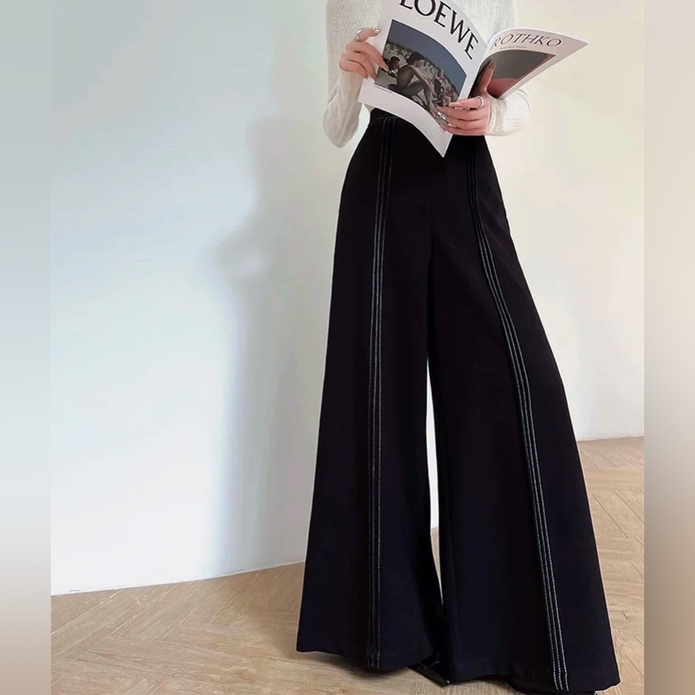 NEW! TAGS! UNWORN! Black wide leg pants